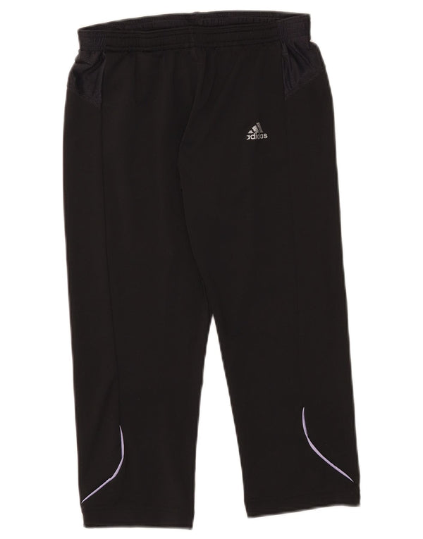 Pantaloni da tuta Adidas Clima 365 Capri da donna UK 14 medio nero