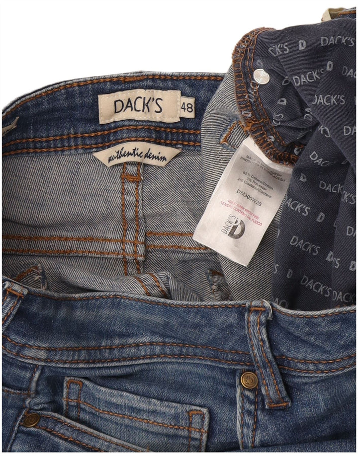Jeans crop slim da donna di Dack IT 48 XL W32 L26 cotone blu