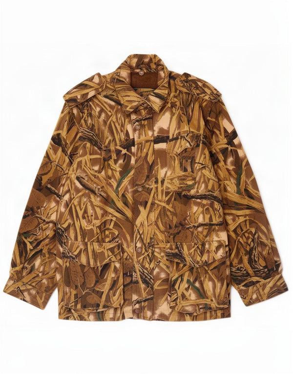 Giacca militare da uomo Isla de Piedra UK 42 XL Cotone mimetico marrone
