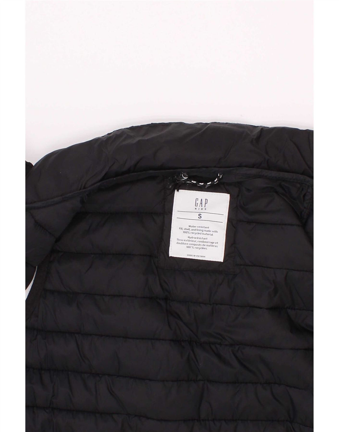 Gilet imbottito per ragazzi Gap 6-7 anni piccolo in nylon blu navy