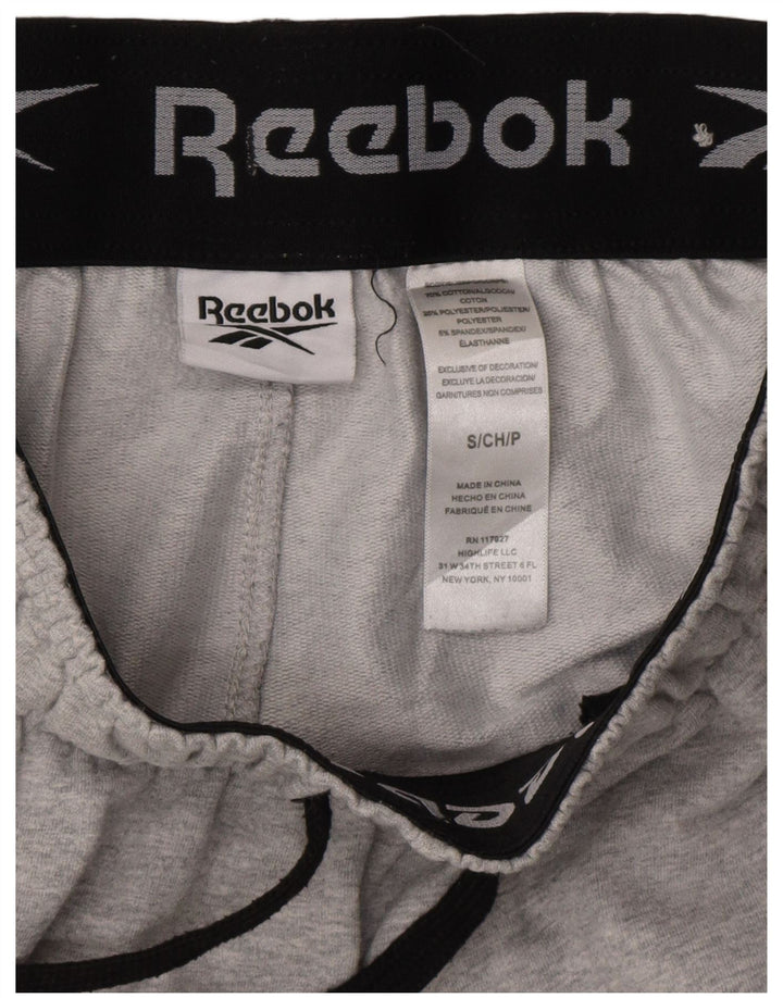 Pantaloni da tuta da uomo Reebok Joggers Small in cotone grigio