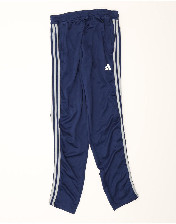 Pantaloni da tuta da uomo Adidas medi in poliestere blu navy