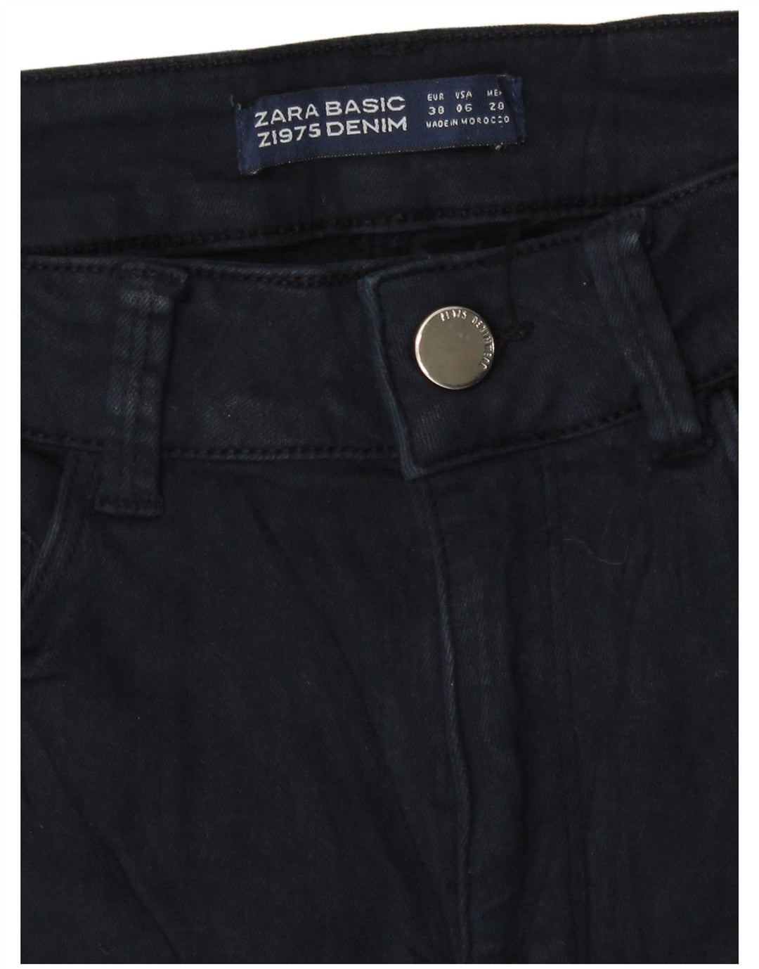 Jeans slim da donna Zara EU 38 Small W28 L28 Blu navy