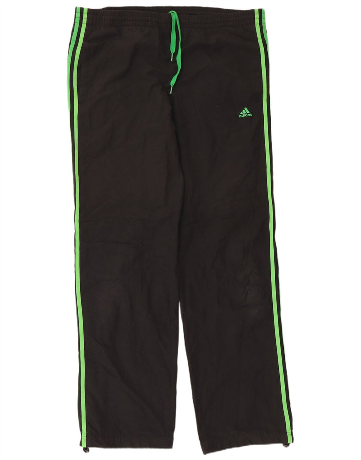 Pantaloni da tuta Adidas Clima 365 da uomo grandi in poliestere nero