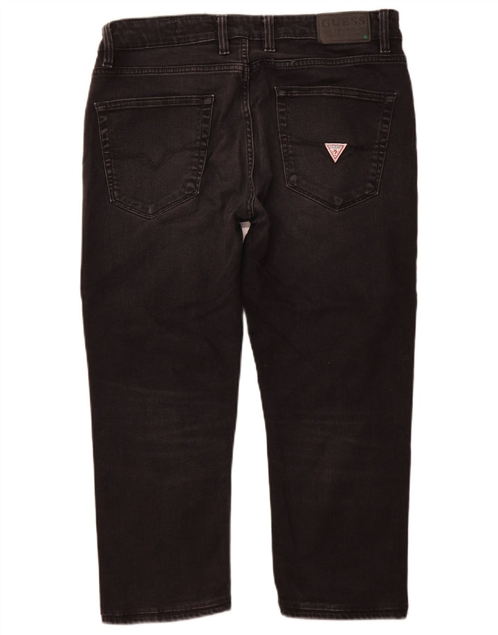 Jeans GUESS Uomo Angels Capri Slim W34 L22 Cotone Nero