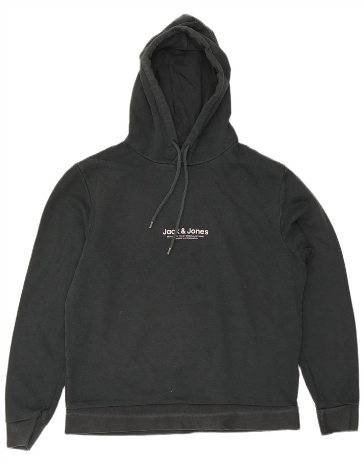 Maglione con cappuccio da uomo Jack & Jones grande in cotone verde