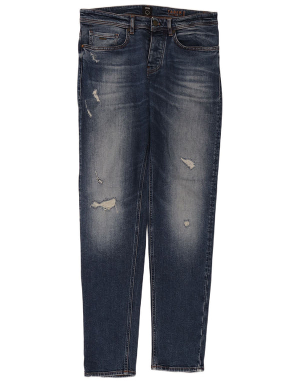 Jeans affusolati da uomo Hugo Boss W31 L34 cotone blu