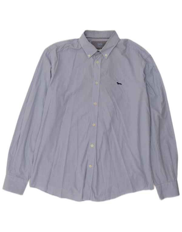 Camicia da uomo Harmont & Blaine vestibilità regolare XL blu a quadri