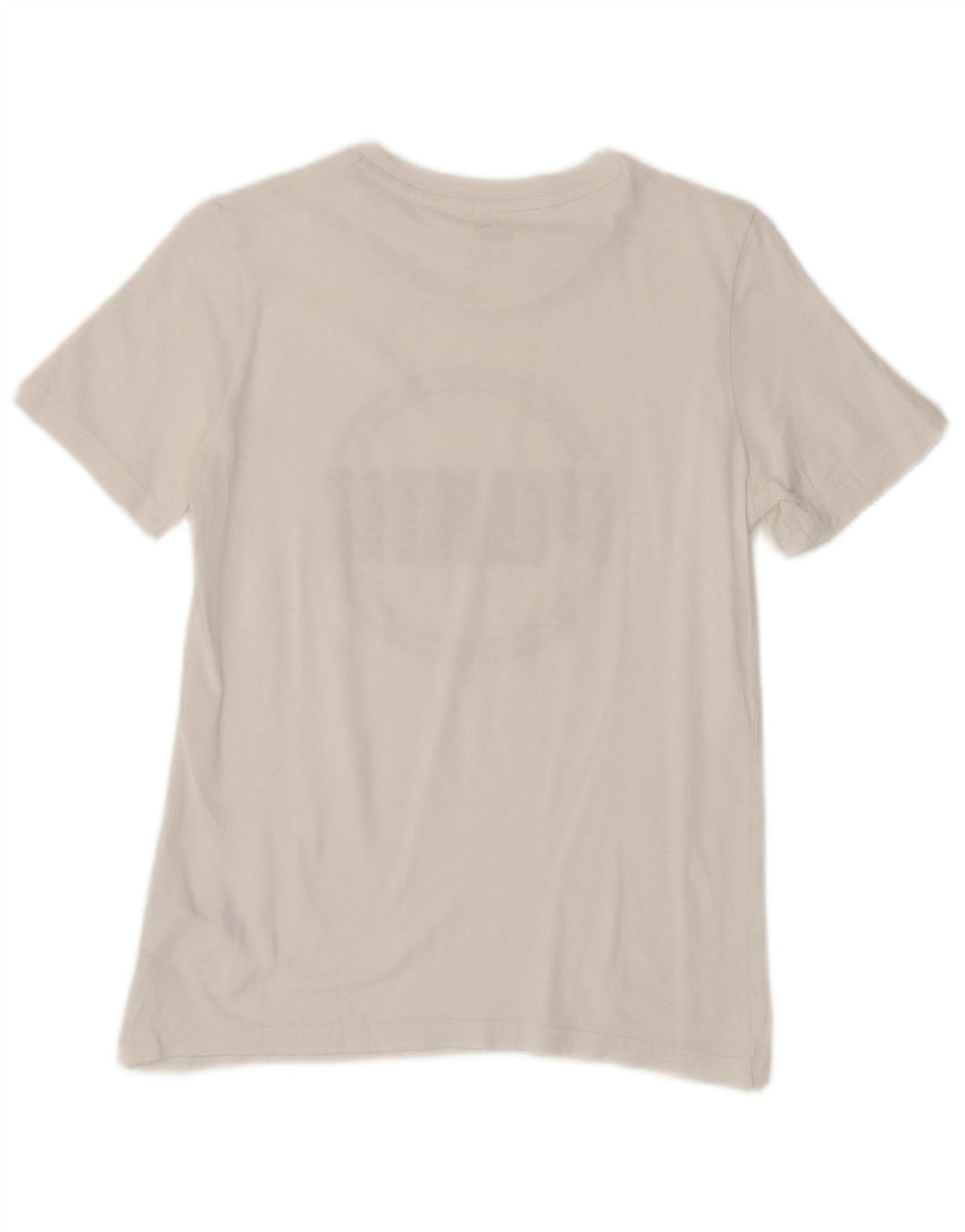 T-shirt grafica da ragazzo Puma Top 11-12 anni cotone bianco medio