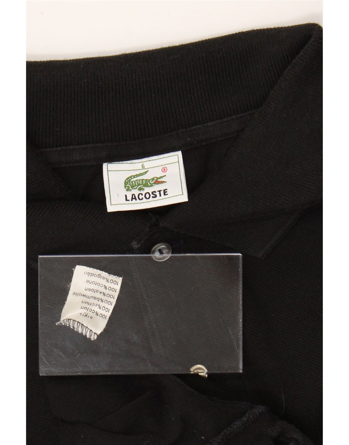 Polo da uomo LACOSTE taglia 6 XL in cotone nero