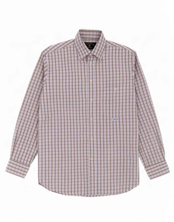 Camicia da uomo Amerigo Vespucci Taglia 40 Cotone a quadri blu medio