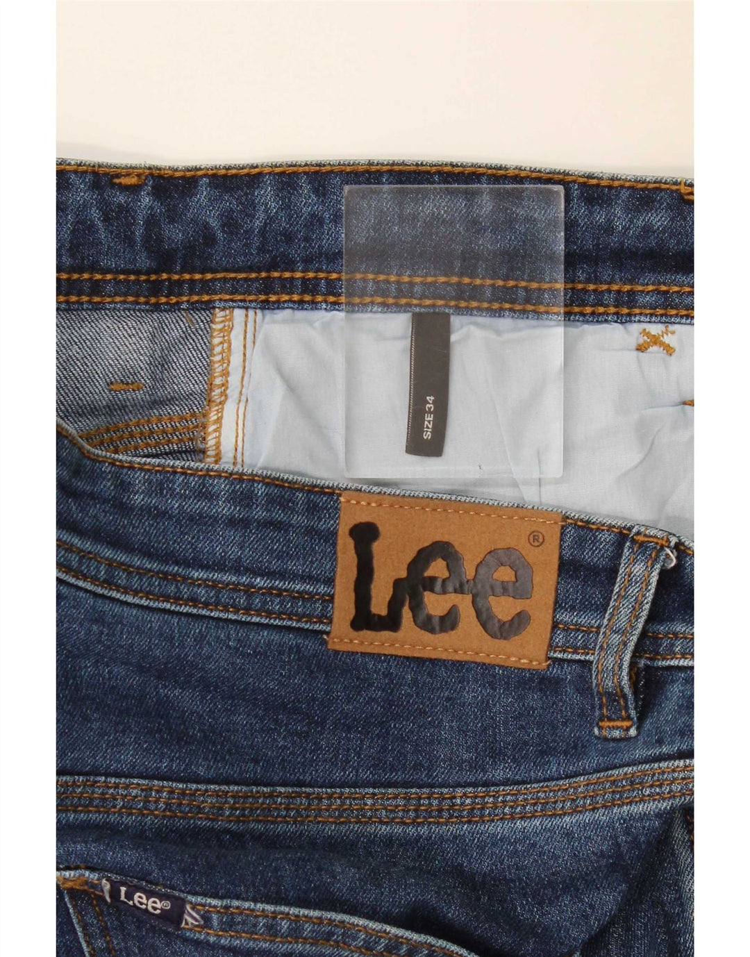 Jeans slim da donna Lee W34 L30 cotone blu