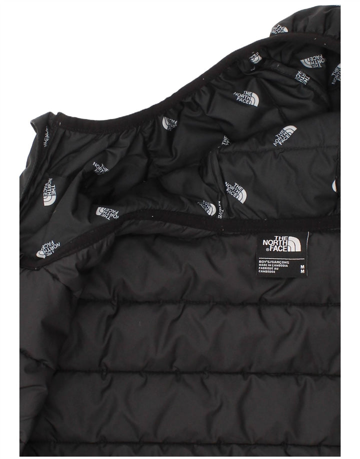 Giacca imbottita con cappuccio grafica The North Face da ragazzo 9-10 anni media nera