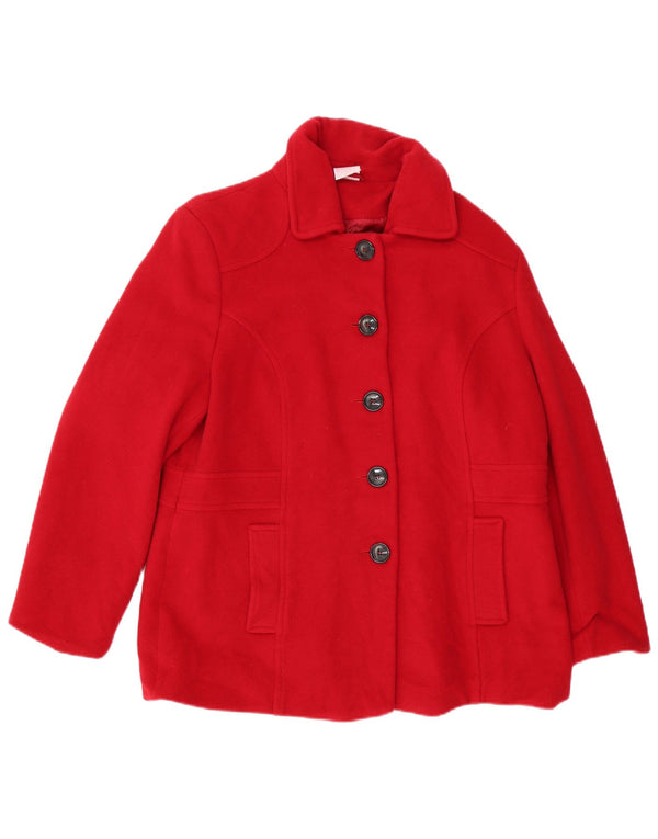 Giacca vintage da donna EU 46 XL in lana rossa