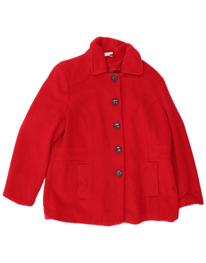 Giacca vintage da donna EU 46 XL in lana rossa
