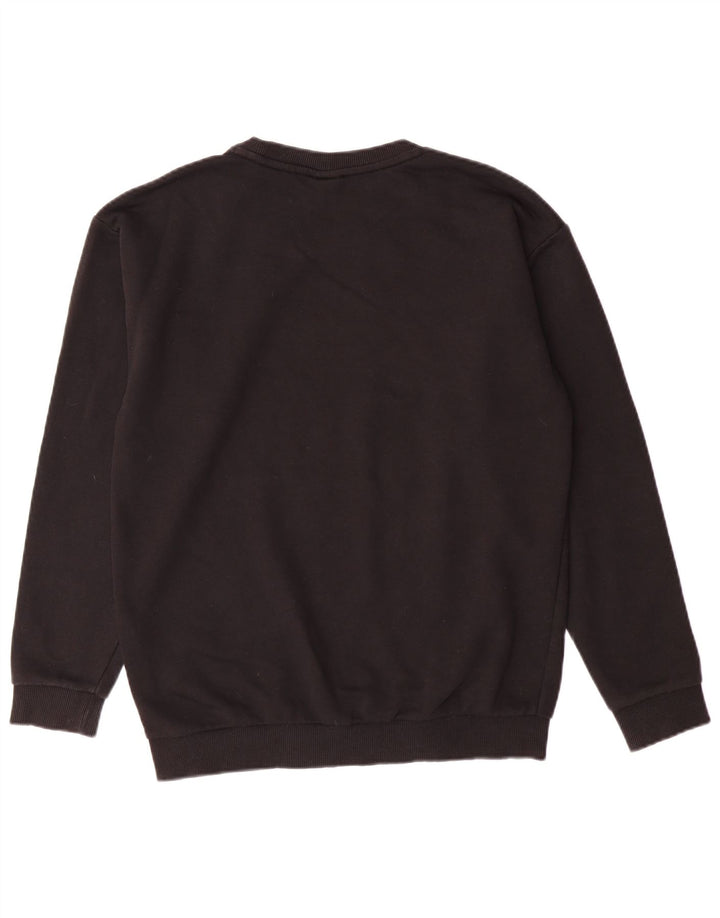 PUMA Felpa con grafica oversize da donna UK 10 Small Nera