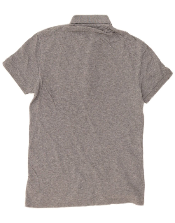 Polo slim fit da uomo Hugo Boss piccola in cotone grigio