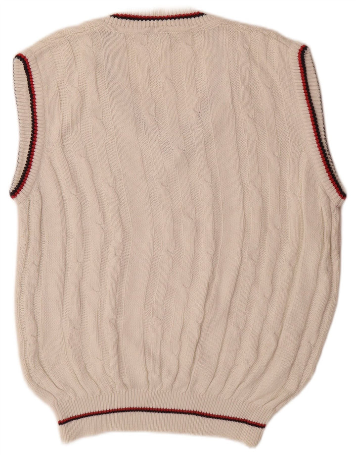 Canottiera da uomo Sergio Tacchini, canotta grande in cotone bianco