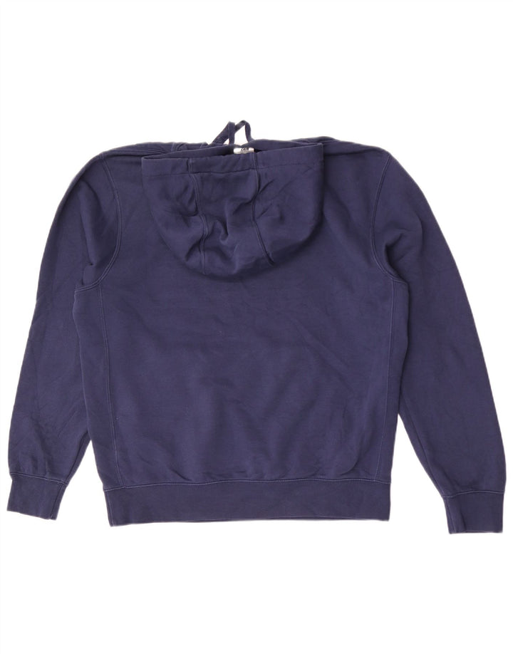 Felpa con cappuccio da uomo Nike, cotone medio blu navy