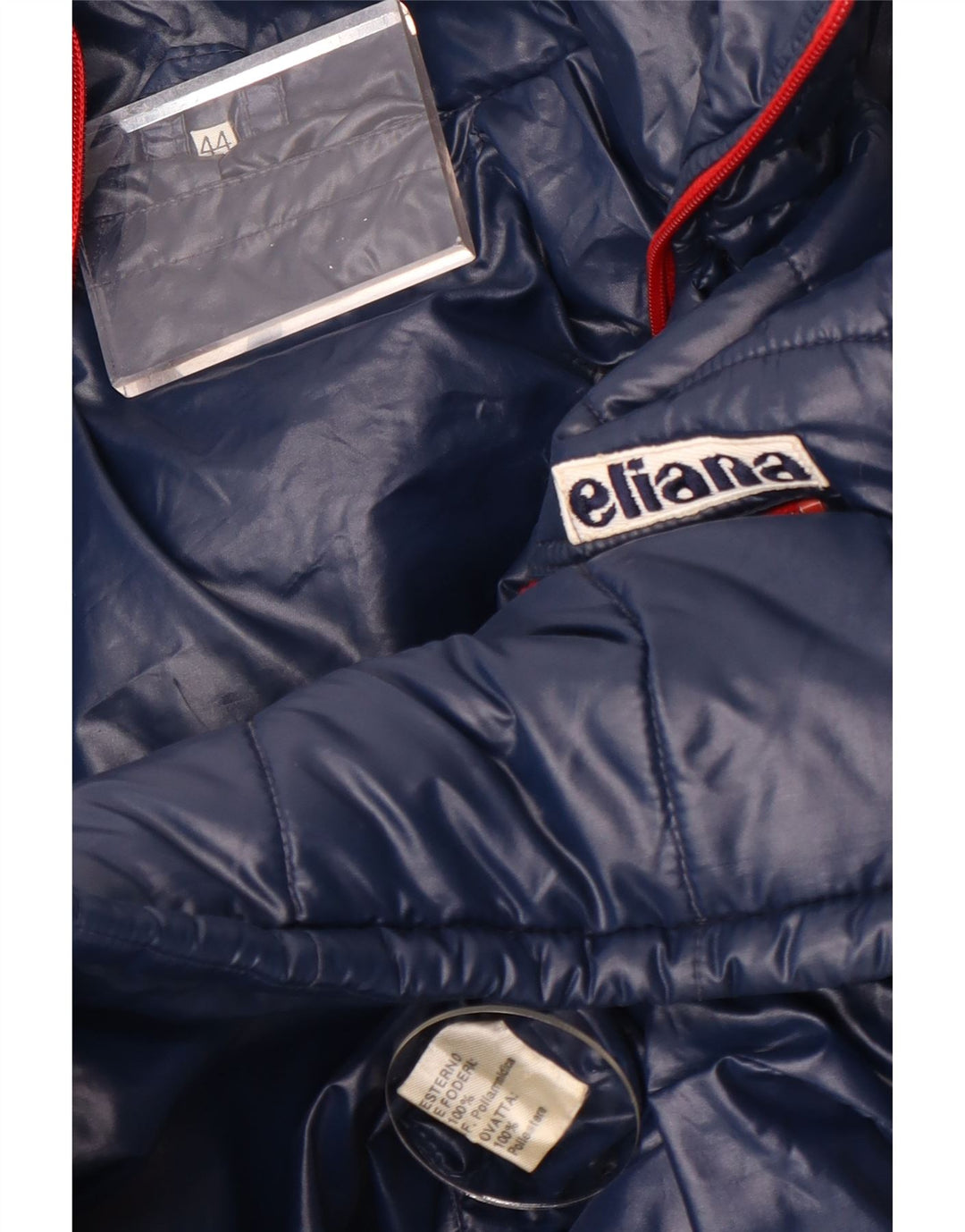 Giubbotto Imbottito con Cappuccio Donna Eliana IT 44 Medio Blu Navy Poliammide