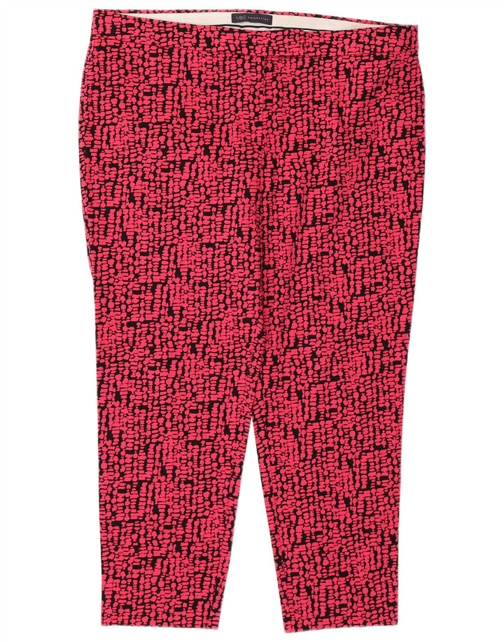 Pantaloni corti Marks & Spencer da donna con motivo astratto UK 18 XL W38 L25 P