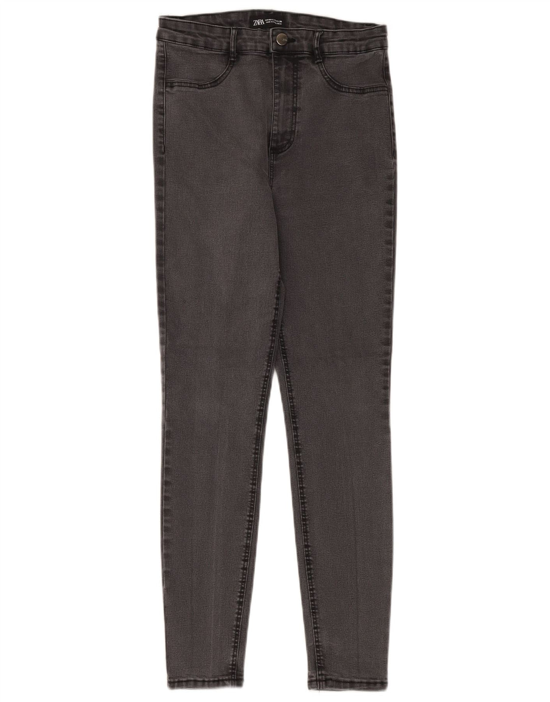Jeans skinny da donna Zara EU 40 medio W30 L28 cotone grigio