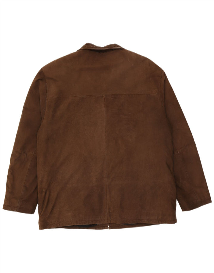 Giacca in pelle da uomo Bugatti UK 38 Pelle marrone medio