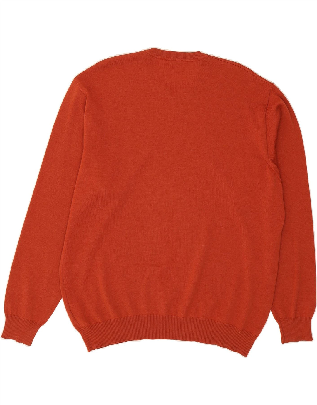 MARZ Mens Crew Neck Jumper Sweater UK 46 2XL Orange Wool Vintage Marz and Second-Hand Marz from Messina Hembry 