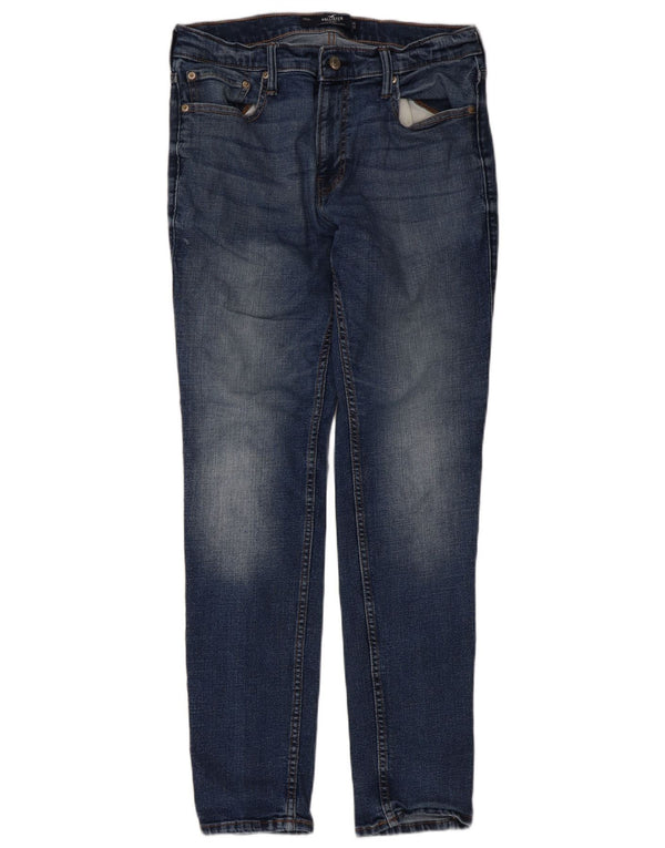 Jeans skinny da uomo Hollister W34 L32 cotone blu