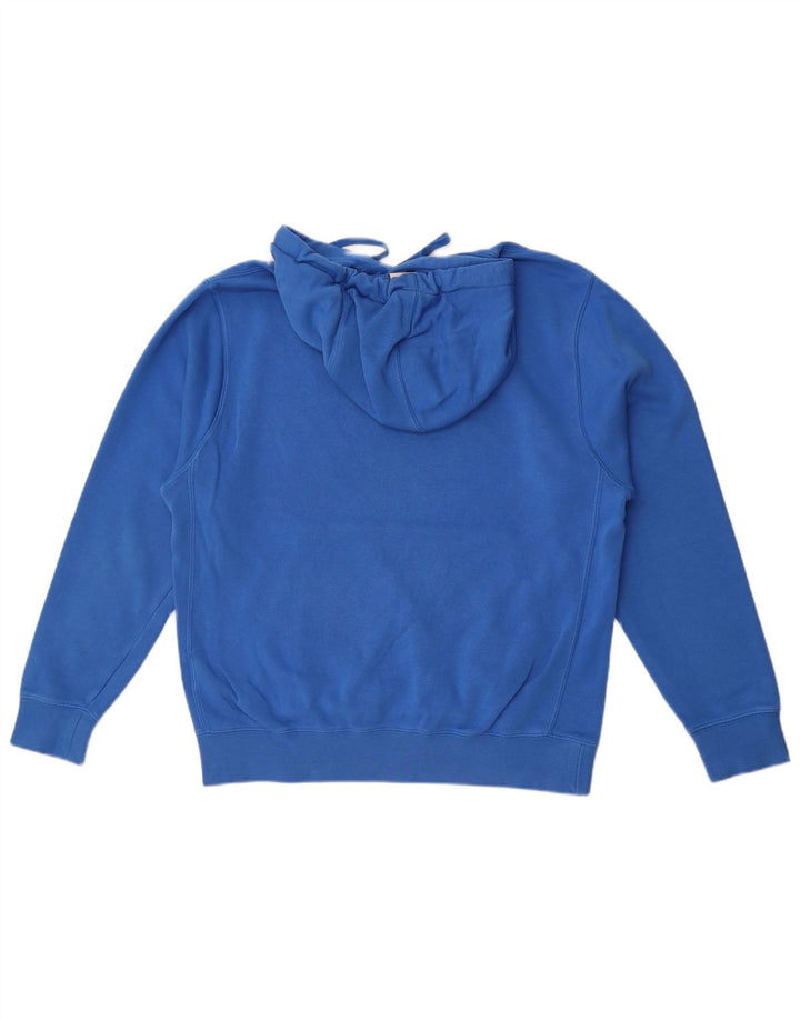 Felpa con cappuccio da uomo Nike in cotone blu medio