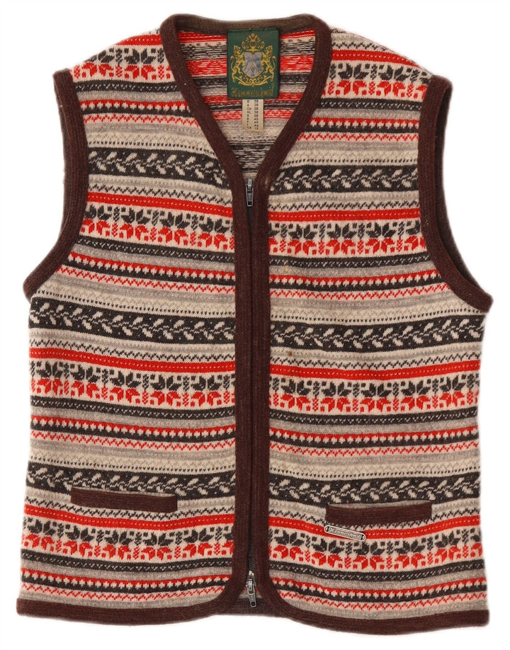 HAMMERSCHMID Maglione cardigan da donna UK 12 Medio multicolore Fair Isle