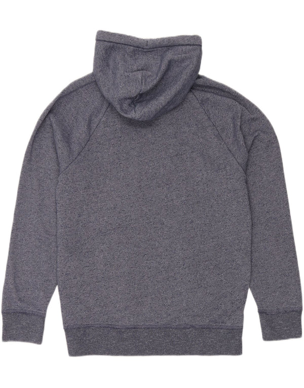 Felpa con cappuccio grafica da uomo HOLLISTER XL in cotone chiazzato blu