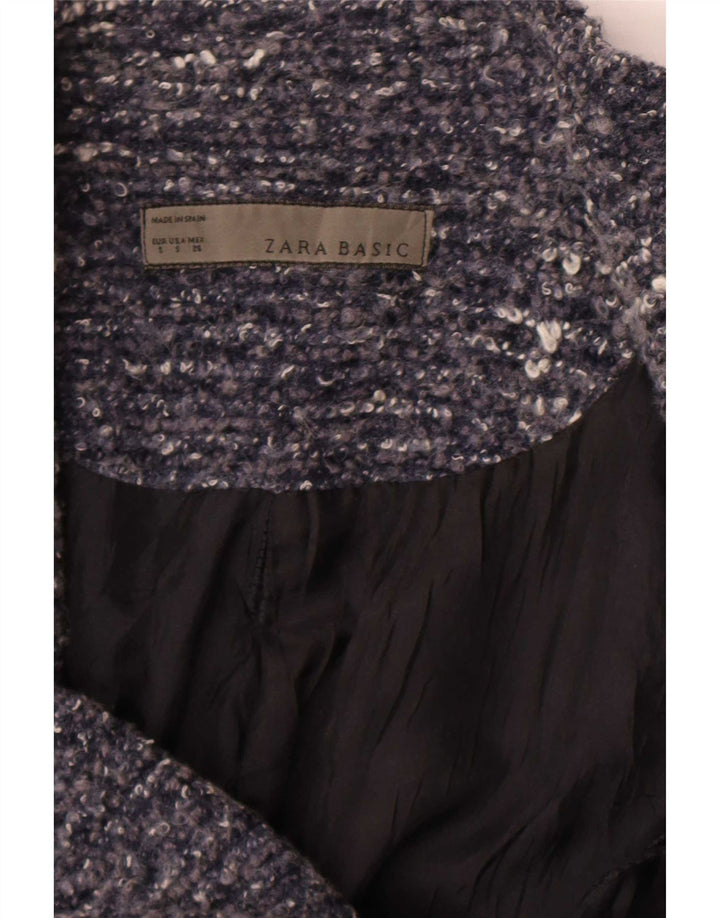 Giacca blazer da donna Zara UK 8 piccola blu navy screziata