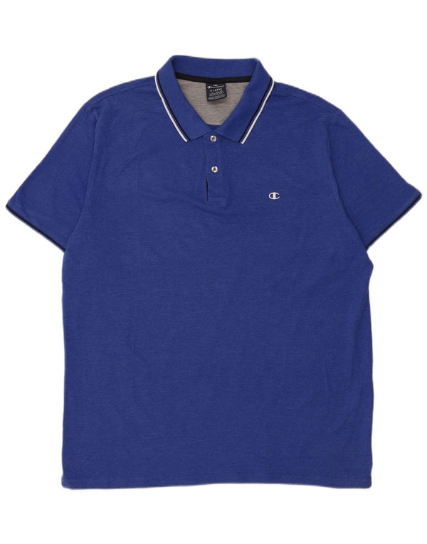 Polo da uomo Champion XL in cotone blu