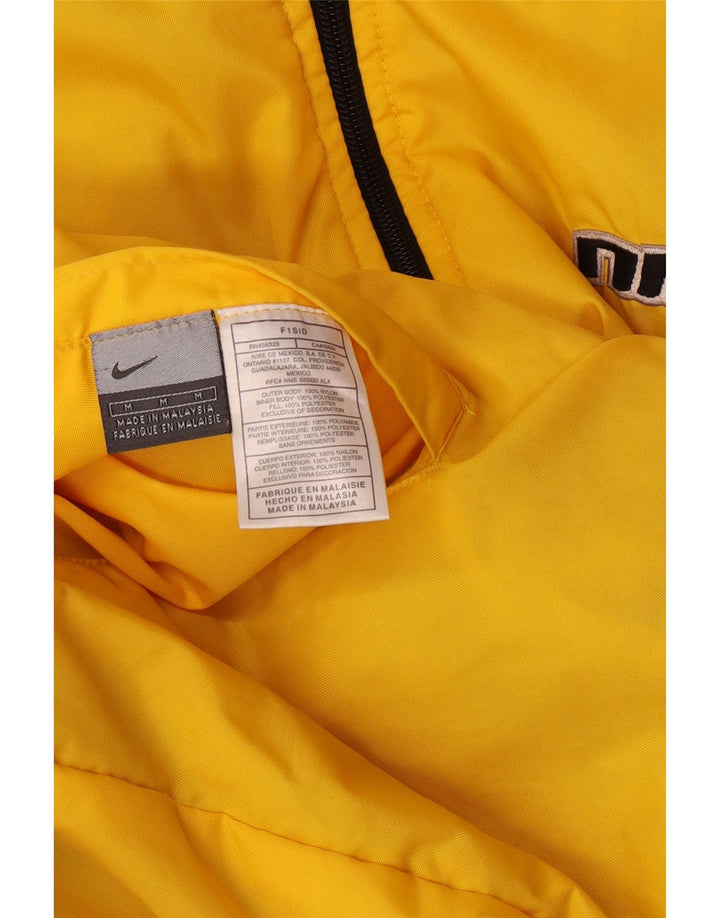 Giacca reversibile con cappuccio Nike da uomo UK 38 nylon giallo medio