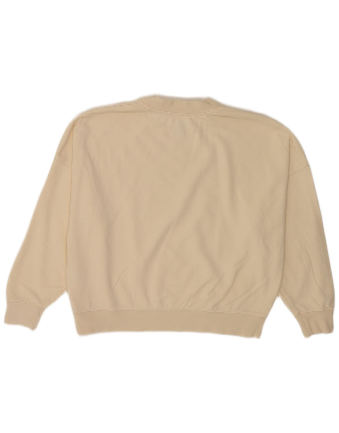 PEPE Jeans Felpa oversize con grafica da donna UK 10 Small Bianco sporco