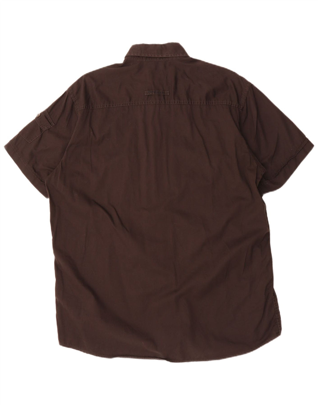CAMEL ACTIVE Camicia a maniche corte da uomo grande in cotone nero