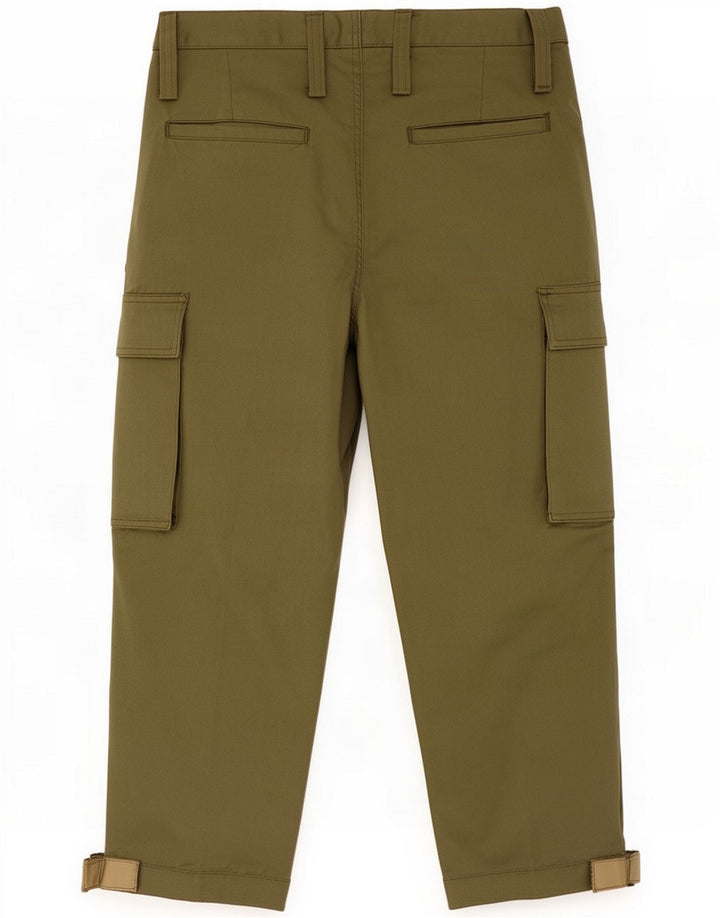 Pantaloni cargo Capri da uomo Esercito IT 46 Small W30 L18 Lana kaki