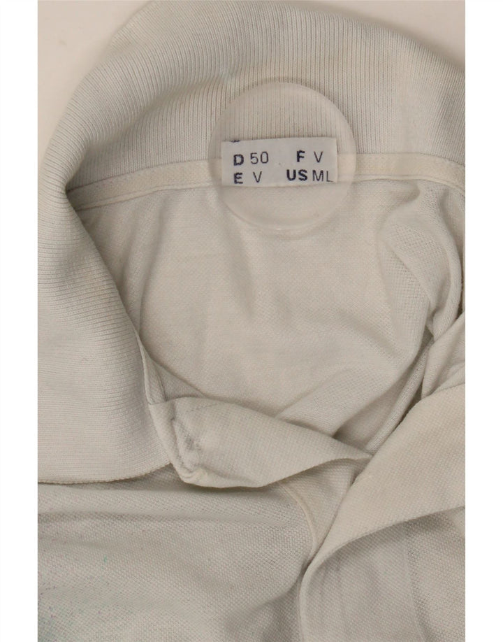 SERGIO TACCHINI Polo da uomo in cotone tie-dye bianco medio