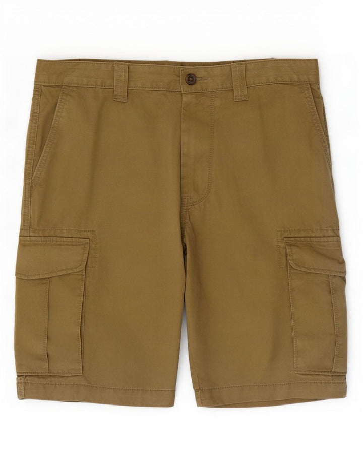 Pantaloncini cargo da uomo Marks & Spencer W32 cotone kaki medio