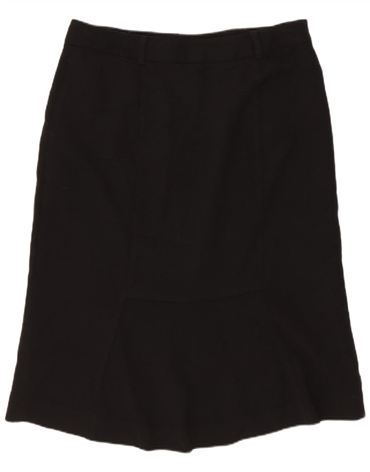 Gonna a trapezio da donna Ralph Lauren US 6 media W30 lana nera