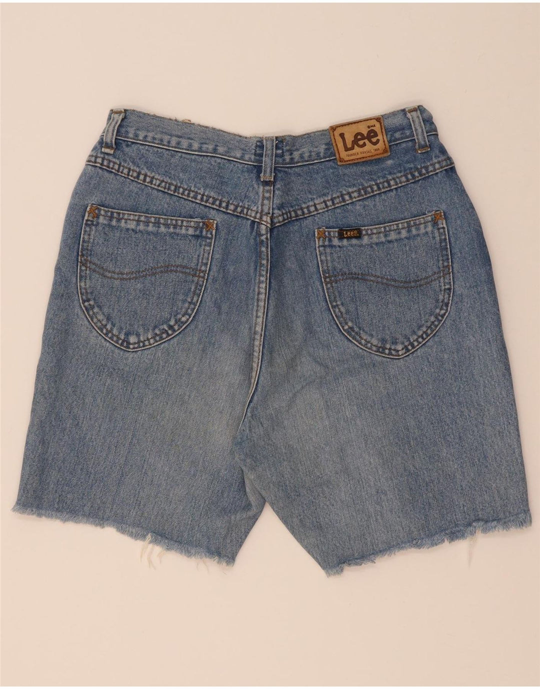 Pantaloncini di jeans da uomo Lee W32 Blu medio
