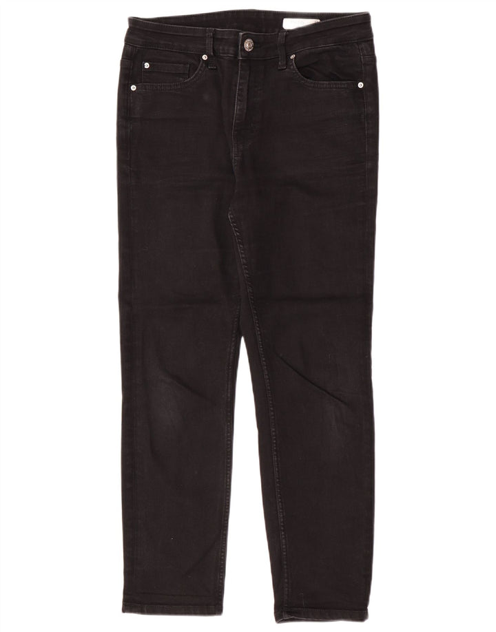 Marks & Spencer Donna The Lily Slim Jeans UK 12 Medio W30 L27 Nero
