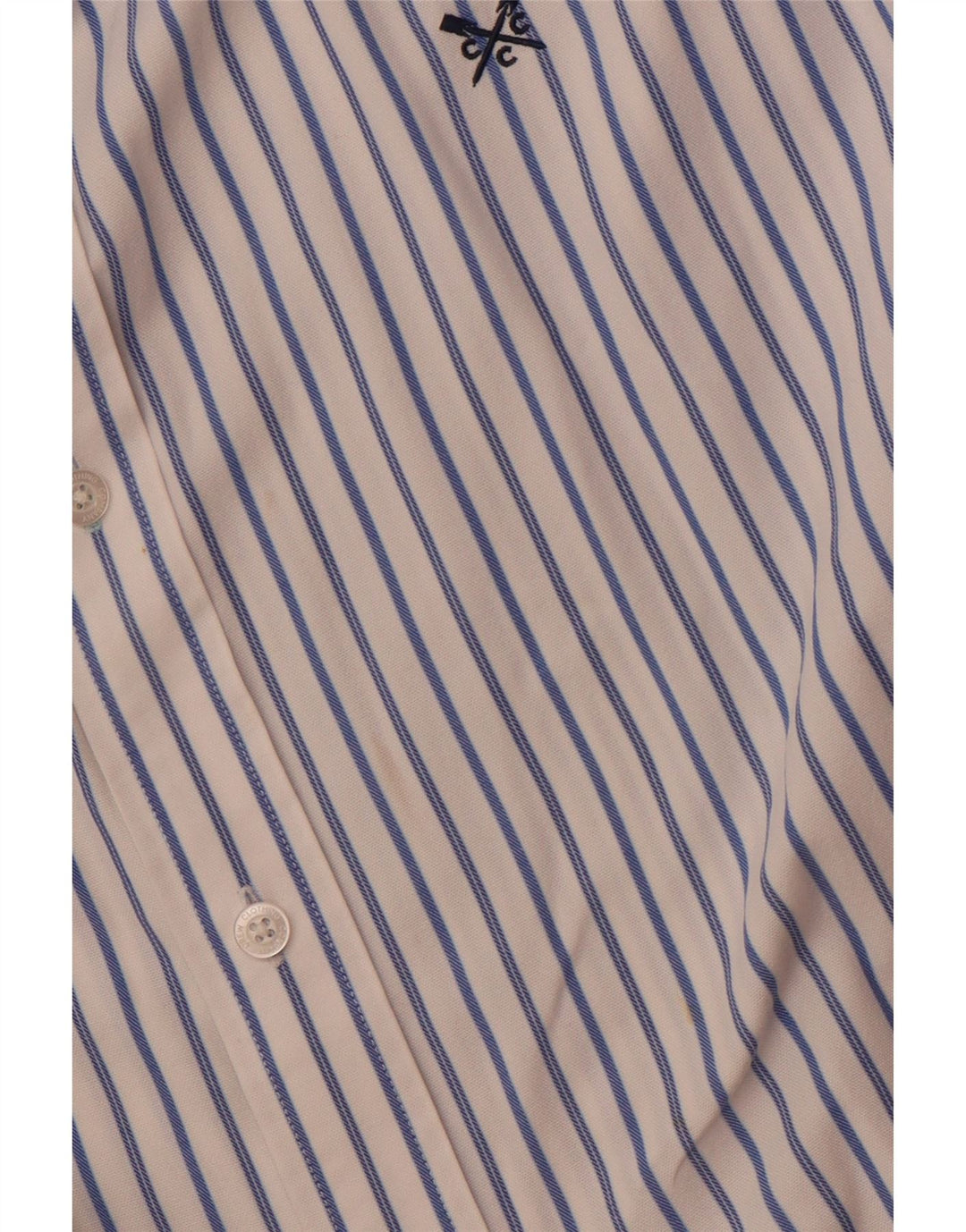 Crew Clothing Camicia slim fit da uomo 2XL cotone a righe bianche