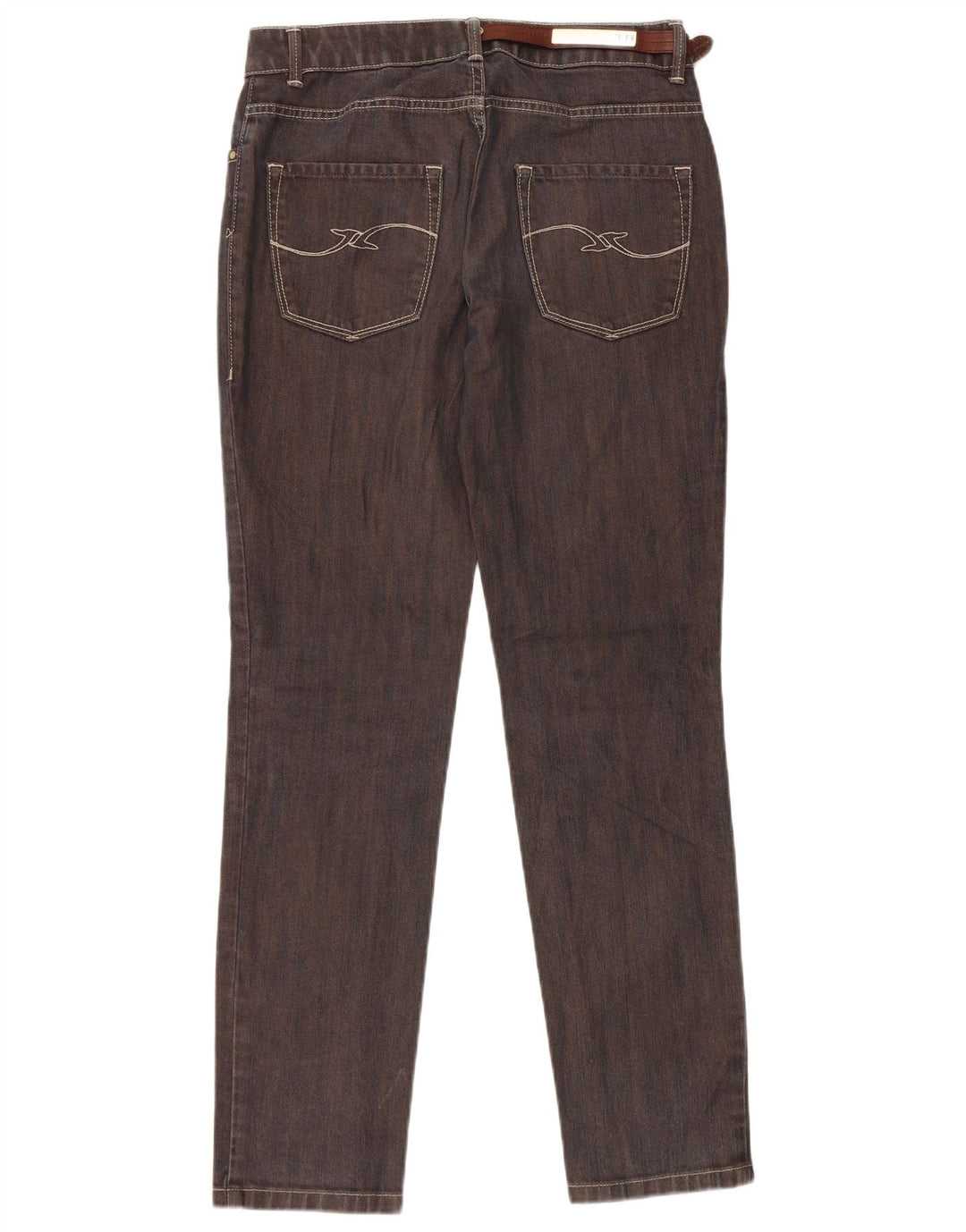 Jeans Slim Donna Trussardi W25 L30 Cotone Marrone