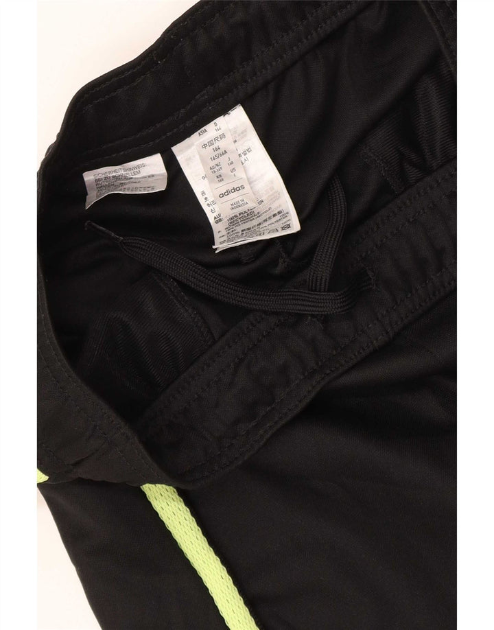 Pantaloni della tuta Adidas Aeroready da ragazzo 13-14 anni in poliestere nero