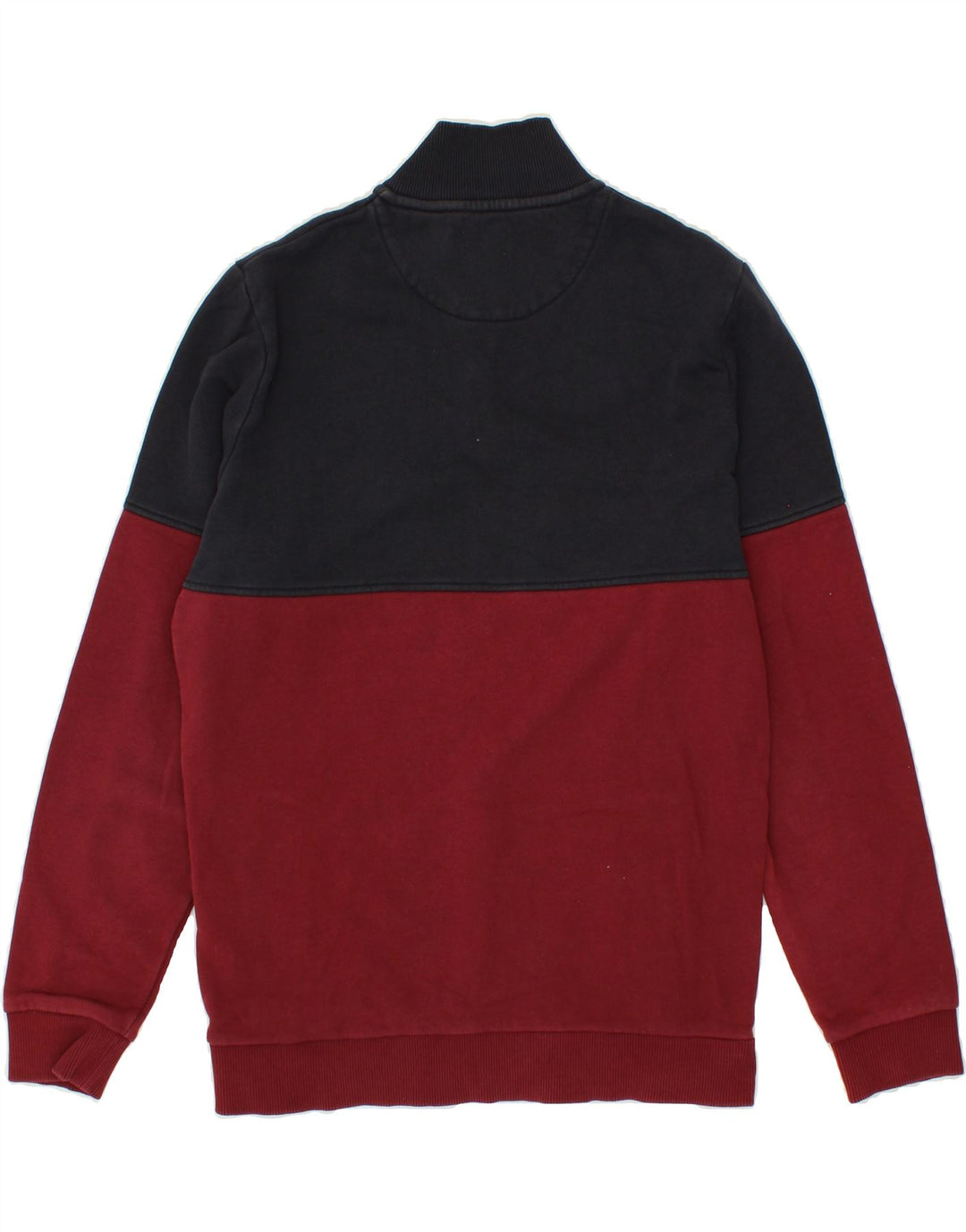 DIADORA Felpa da uomo con collo con zip grafica Maglione piccolo rosso color block