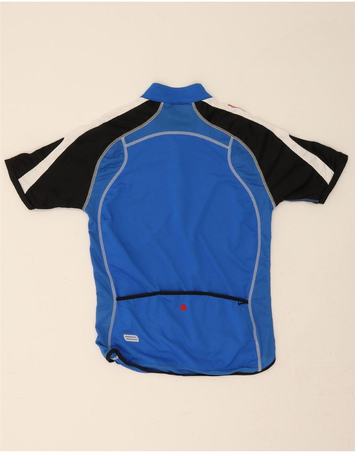 SPORTFUL Womens Zip Neck Pullover Tracksuit Top UK 12 Medium Blue Vintage Sportful and Second-Hand Sportful from Messina Hembry 