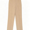 Pantaloni casual dritti da donna Zara medi W32 L33 poliestere bianco sporco