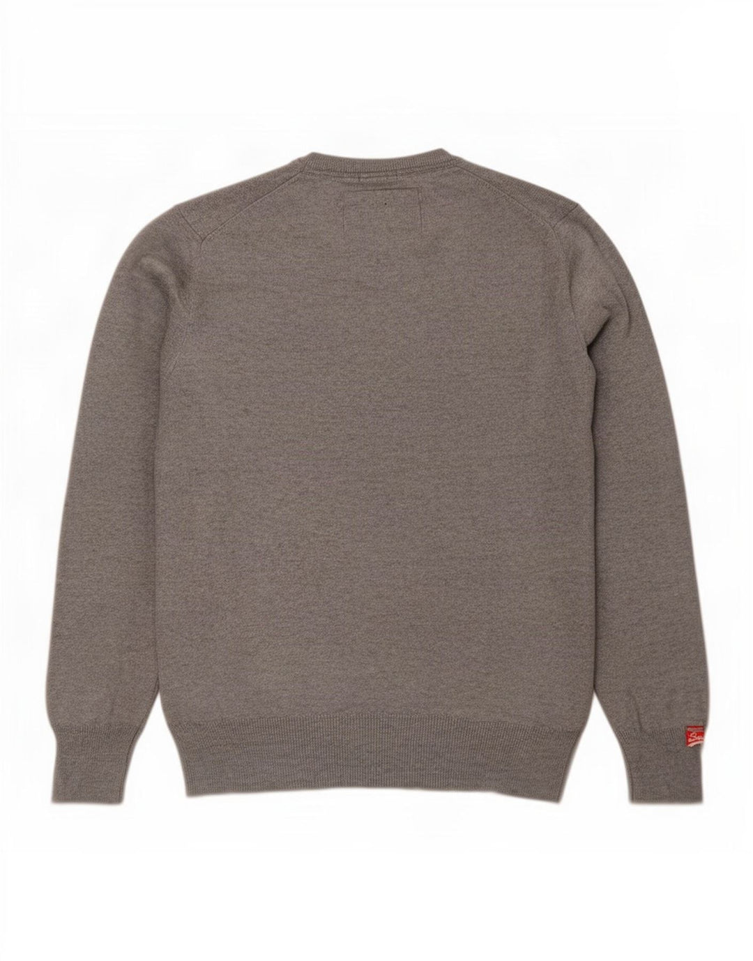 Maglione da uomo con scollo a V Superdry, grande cotone grigio